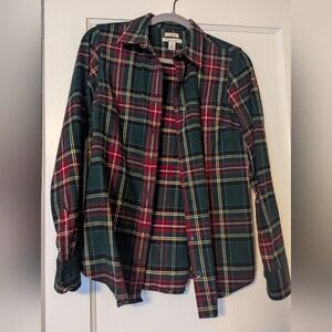 L.L.Bean Slightly Fitted Plaid Flannel Shirt